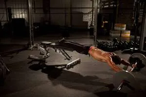 Ab wheel rollout, end position