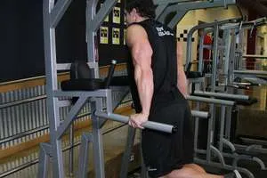 Weighted dip, end position